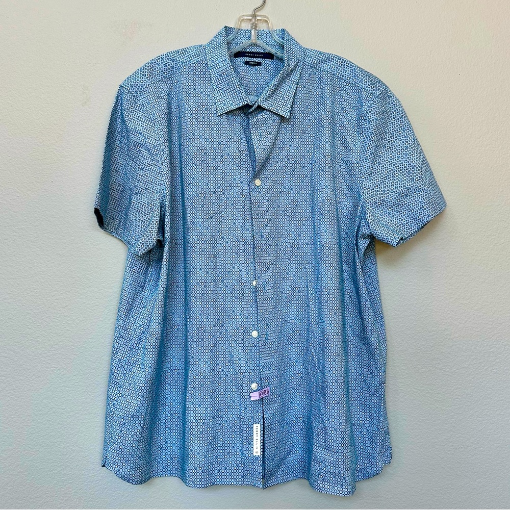 Perry Ellis Short Sleeve Button Up Shirt
